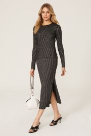 Lurex Stripe Knit Skirt by Tory Burch for 90 Rent the Runway at Rent the Runway