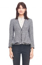 Lurex Tweed Peplum Jacket by Rebecca Taylor at Rebecca Taylor