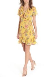 Lush Colie Ruffle Wrap Dress at Nordstrom