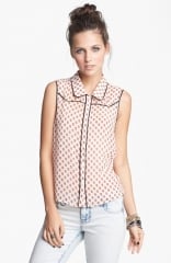 Lush Sleeveless Western Top at Nordstrom