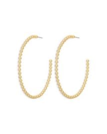 Luv Aj Paveacute Ball Chain Hoop Earrings Bloomingdales at Bloomingdales