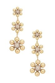 Luv Aj X For Love Lemons Daisy Statement Earrings In Gold at Revolve