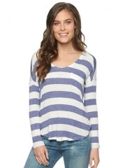 Lux Drapy Stripe Pocket Tee at Splendid