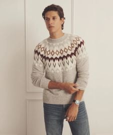 Luxe Cashmere Fair Isle Crewneck NAADAM at Naadam