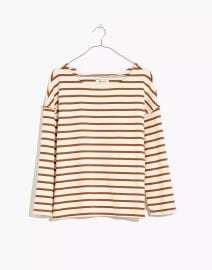 Luxe Long-Sleeve Tee in Casler Stripe by Madewell at Madewell