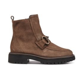 Luxurious Superb Boot in Earth Soft Suede Paulgreenshoescom at Paul Green