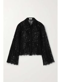 Lx27AGENCE Carter Guipure lace shirt NET-A-PORTER at Net a Porter