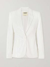 Lx27AGENCE Clementine sequined stretch-crepe blazer NET-A-PORTER at Net a Porter