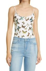 Lx27AGENCE Ford Butterfly Print Bodysuit at Nordstrom