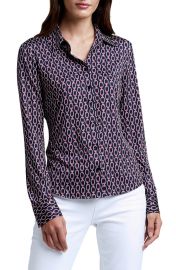 Lx27AGENCE Harmony Chain Print Blouse at Nordstrom