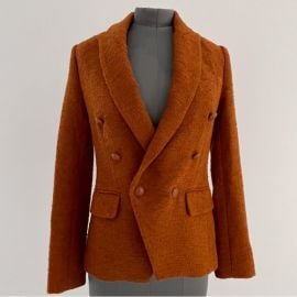Lx27AGENCE Jackets amp Coats Lagence New Double Breasted Caramel Blazer Poshmark at Poshmark