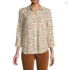Lx27AGENCE Tops Lagence Ryan Floral Rose Button Down Shirt Blouse Size Small Poshmark at Poshmark