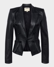 Lx27Agence Andalusia Tailored Leather Blazer at Neiman Marcus