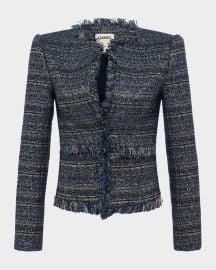 Lx27Agence Angelina Metallic Tweed Jacket at Neiman Marcus