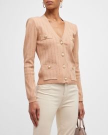 Lx27Agence Calypso Fitted Cardigan at Neiman Marcus