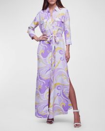 Lx27Agence Cameron Maxi Shirtdress at Neiman Marcus