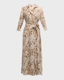 Lx27Agence Cameron Paisley Maxi Shirtdress at Neiman Marcus