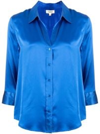 Lx27Agence Dani three-quarter Length Sleeve Blouse Blue at Farfetch