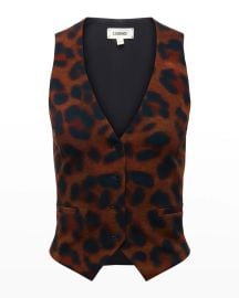 Lx27Agence Drina Leopard-Print Vest at Neiman Marcus