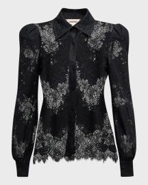 Lx27Agence Jenica Lace Blouse at Neiman Marcus