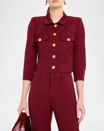 Lx27Agence Kumi Cropped Fitted Jacket at Neiman Marcus