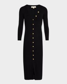 Lx27Agence Kyra Button-Front Duster Midi Dress at Neiman Marcus