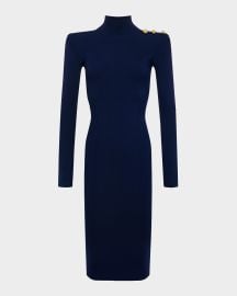 Lx27Agence Larelle Mock-Neck Ribbed Bodycon Dress at Neiman Marcus