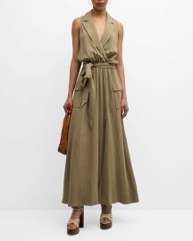 Lx27Agence Mayer Military Maxi Dress at Neiman Marcus