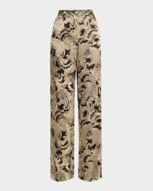 Lx27Agence Paisley Pilar Wide-Leg Pants at Neiman Marcus