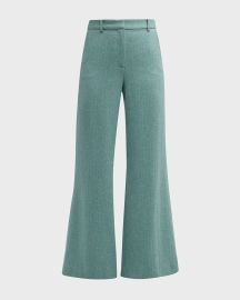 Lx27Agence Pilar Wide-Leg Wool-Blend Pants at Neiman Marcus