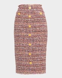 Lx27Agence Tai Tweed Midi Skirt at Neiman Marcus