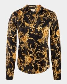 Lx27Agence Tyler Barocco Swirl Silk Blouse at Neiman Marcus