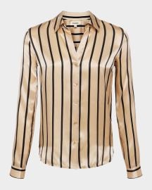 Lx27Agence Tyler Striped Silk Blouse at Neiman Marcus