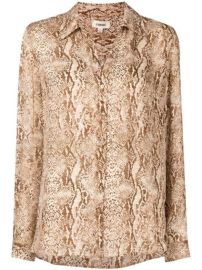 Lx27Agence snakeskin-print long-sleeve Shirt - at Farfetch