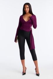 Lydia Long Sleeve Surplice Top Fashion Nova at Fashion Nova