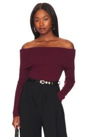 Lyla off shoulder sweater at Revolve