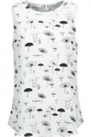 Lyle printed washed-silk top at The Outnet