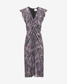 Lyndsay dress Woman dark plum ISABEL MARANT Official online store at Isabel Marant