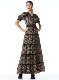 Lynley Puff Sleeve Maxi Dress In Promise Floral  Alice And Olivia at Alice + Olivia