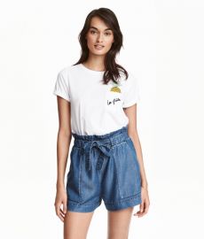 Lyocell Denim Shorts at H&M