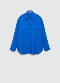 Lyocell shirt with pocket - Women MANGO USA at Mango