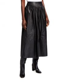 Lyons Plonge Lambskin Midi Skirt at Neiman Marcus