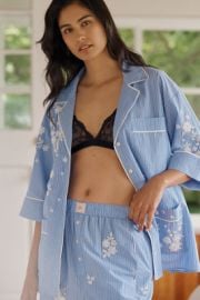 Lyrebird 100 Cotton Embroidered Buttondown Top at Anthropologie