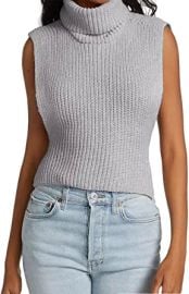 MACNOORA Womens Sleeveless Sweater Vest Turtleneck Ribbed Knit Tank Tops Basic Slim Fit Top at Womens Clothing store at Amazon