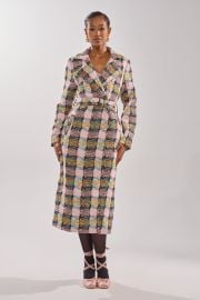 MAIN SQUEEZE TWEED TRENCH AKIRA at Akira