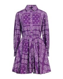 MAJE Dark purple Womens Shirt Dress at Yoox