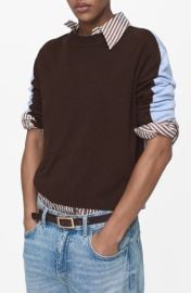 MANGO Combined Design Sweater at Nordstrom