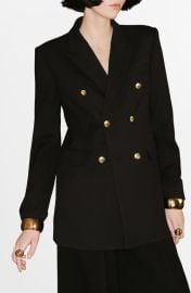 MANGO Farah Double Breasted Blazer at Nordstrom