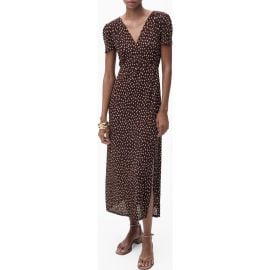 MANGO Floral Print Midi Dress at Nordstrom