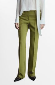 MANGO Low Rise Flare Pants at Nordstrom